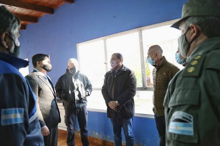 Eduardo Villalba se reunió con autoridades de Santa Cruz para el establecimiento de una nueva base de Gendarmería