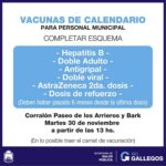 Trabajadores municipales podrán complementar el esquema de vacunas en el Corralón
