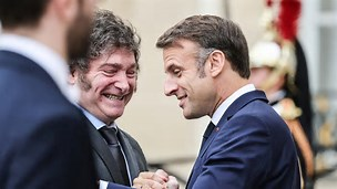 Milei se reunió con Macron en la antesala de la fiesta de apertura de los Juegos Olímpic …