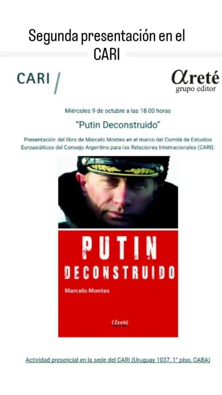 El Cari presenta el nuevo libro “Putin Desconstruido”