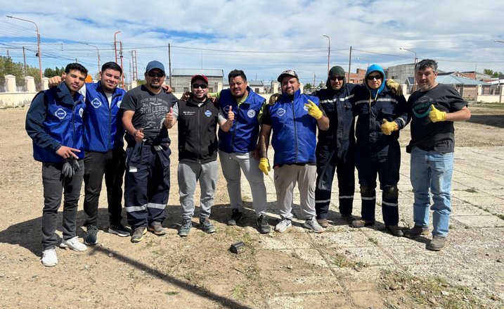 SIPGER Realiza Tareas de Pintura y Limpieza en Pico Truncado.