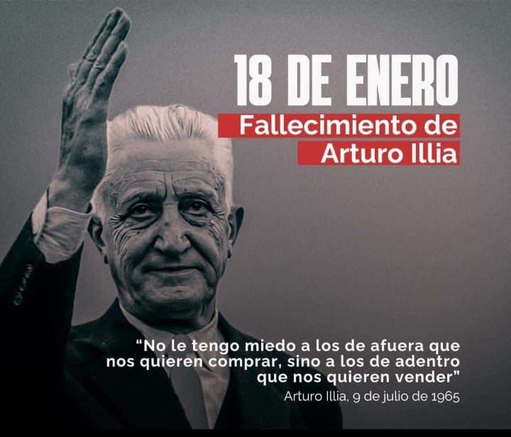 Arturo Illia en el día de su muerte