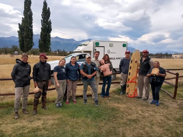 Salud Rural brindó capacitación de RCP en la Estancia Nibepo Aike