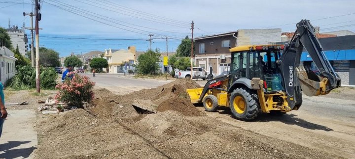 Servicios Públicos realizó diversos trabajos de reparación en Caleta Olivia