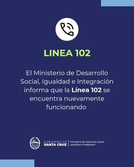 Linea 102 se encuentra nuevamente funcionando con normalidad