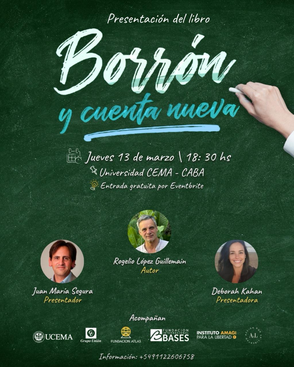 Presentación del Libro “Borrón y Cuenta Nueva”: Un Encuentro Imperdible