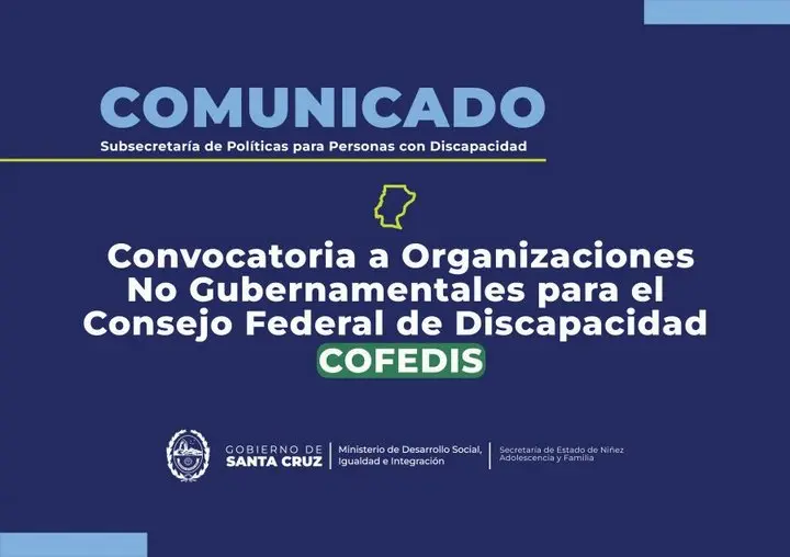 Convocatoria para el Consejo Federal de Discapacidad