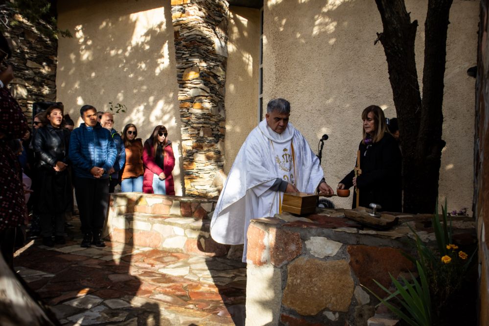 Las cenizas de Jorge Marcelo Soloaga fueron depositadas en santuario de laparroquia Nuestra Señora del Rosario