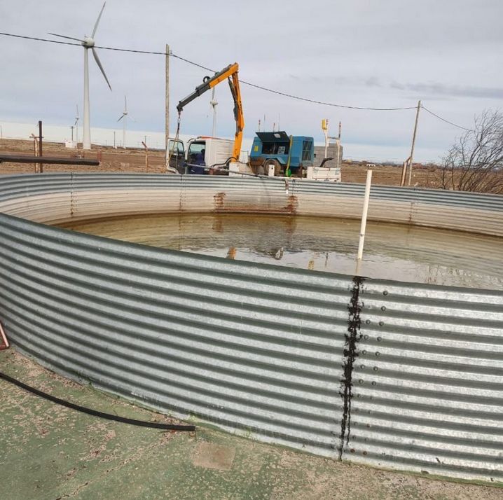 Servicios Públicos realizó mantenimiento de pozo de agua en Pico Truncado