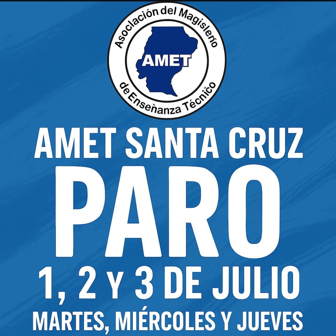 Reclamo salarial: paro por 72 horas de AMET