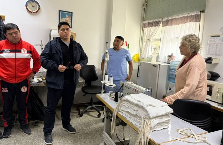 El gobernador Vidal llegó de sorpresa y recorrió el Hospital Regional Río Gallegos