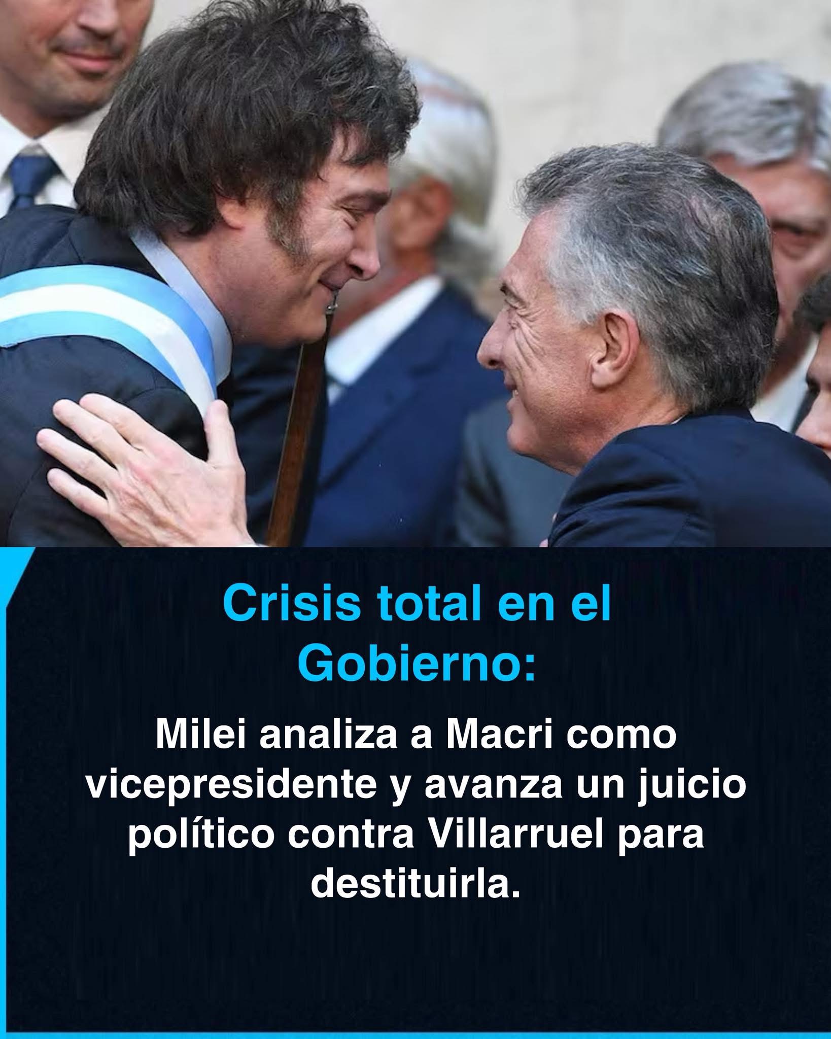 Fuerte interna en el oficialismo: rumores de quiebre con Villarruel y un posible rearmado de la fórmula presidencial