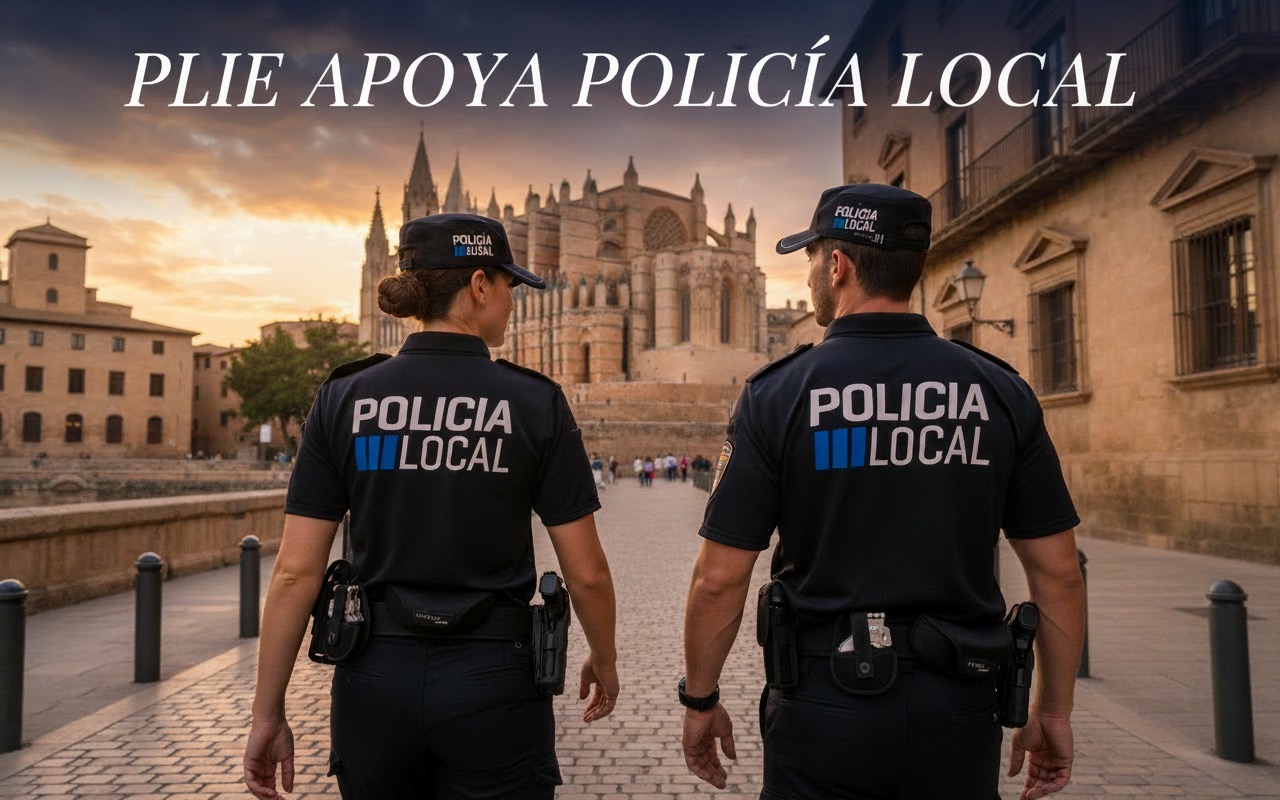PLIE respalda a la Policía Local de Palma en Mallorca y acusa al alcalde Martínez de bloquear un plan aprobado por la plantilla