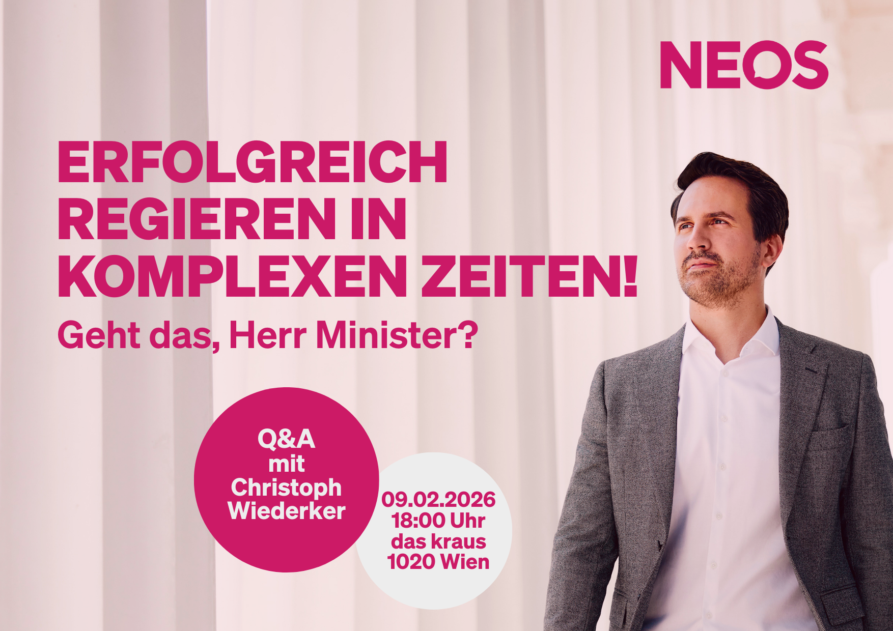 Gobernanza exitosa en tiempos complejos: diálogo abierto con el Ministro de Educación en Austria